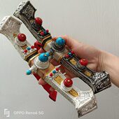 新款 白铜挂件订制手工制作精品女士结婚演出配饰大号 上市藏族藏式