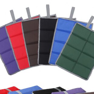 加厚珍珠棉覆布垫子折叠坐垫外出公园便携屁垫隔凉四折八折防潮垫