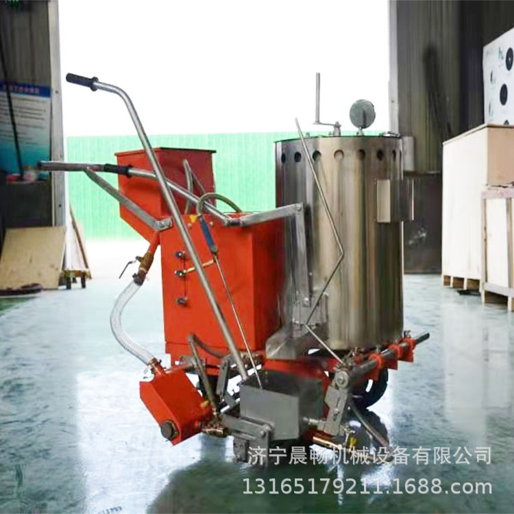 小型自走热熔划线机画线机 震荡道路标线机 玻璃微珠热熔划线机