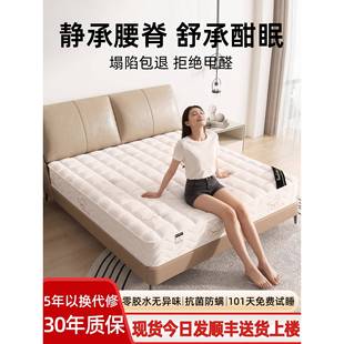 十大名牌家用席梦思乳胶软垫黄麻椰棕硬垫护脊袋装 独立弹簧床垫子