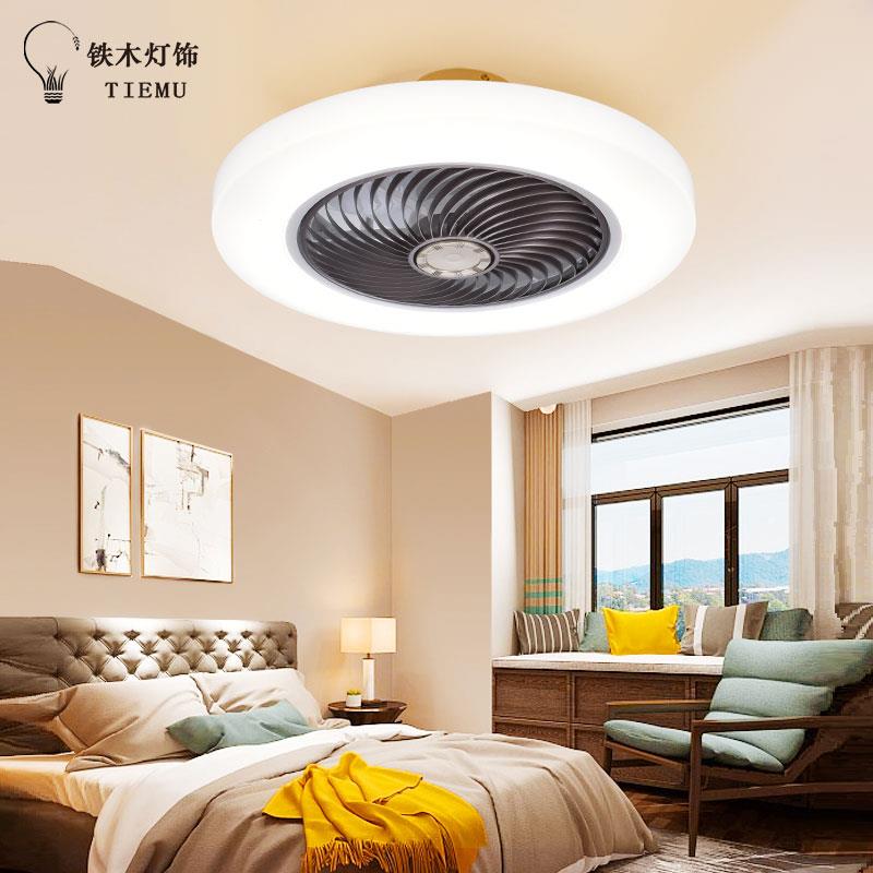 支持110V-240V超薄吸顶风扇灯吊扇灯卧室餐厅家用隐形灯扇现代北
