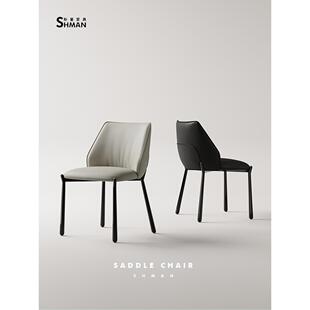 适用Simman -意大利Normcore高端家居餐椅现代极简设计师客厅餐桌