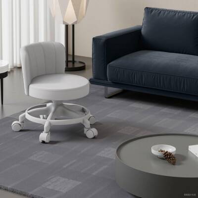 适用凳叔叔万向滑轮矮凳超静音家用客厅靠背小沙发凳子成人可移动