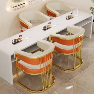 适用轻奢高级感美甲椅简约风现代美容院专用椅子顾客单人椅高档休