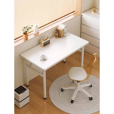 适用电脑桌卧室家用书桌长方形免安装小户型简易学习桌子出租屋写
