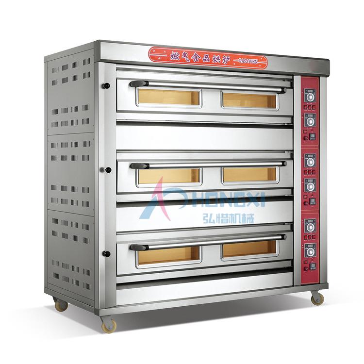 3层9盘烤炉三层面包烤箱泡芙戚风蛋糕烤箱酒店西点分层控温烤炉