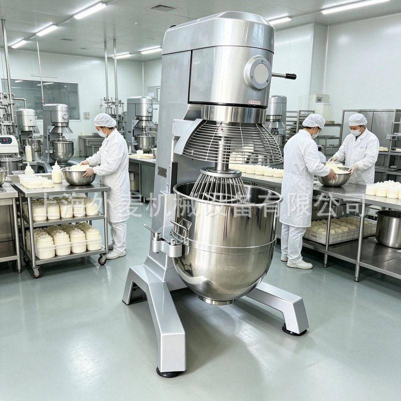 150升大容量鲜奶打发机商用奶油机食品工厂三速搅拌和面设备