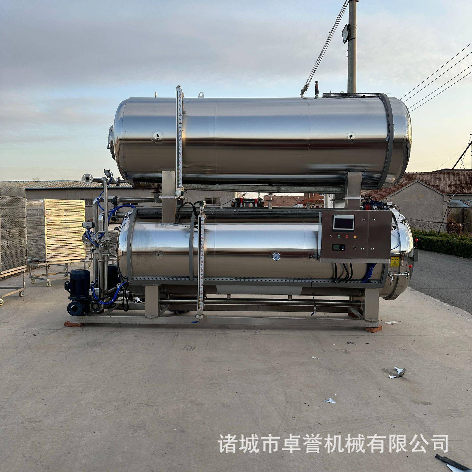 电加热板栗仁杀菌锅全自动鱼香肉丝袋装灭菌釜午餐肉高温灭菌釜