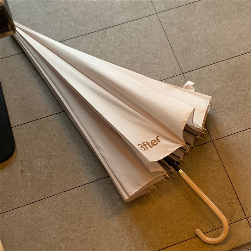 偏爱黑色系的男友伞~3fter自制F超结实细直柄抗风挡雨长柄雨伞