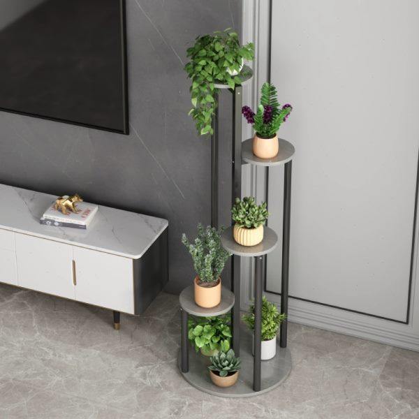 新疆包邮轻奢花架子客厅落地式阳台多层置物架室内网红铁艺绿萝多