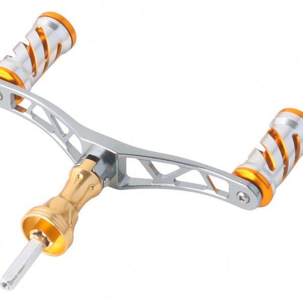 WOEN纺车轮四角轴杆摇臂S牌路亚鱿鱼轮双摇臂改装配件