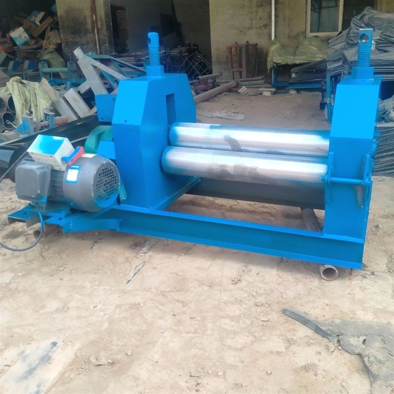 全自动卷板机电动铁皮滚圆机w小型卷圆机手摇卷5毫米厚手动卷铁板