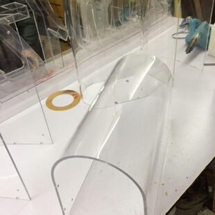 定制透明亚克力弧形罩 有机玻璃设备防护防尘罩子 拱形实验展示罩