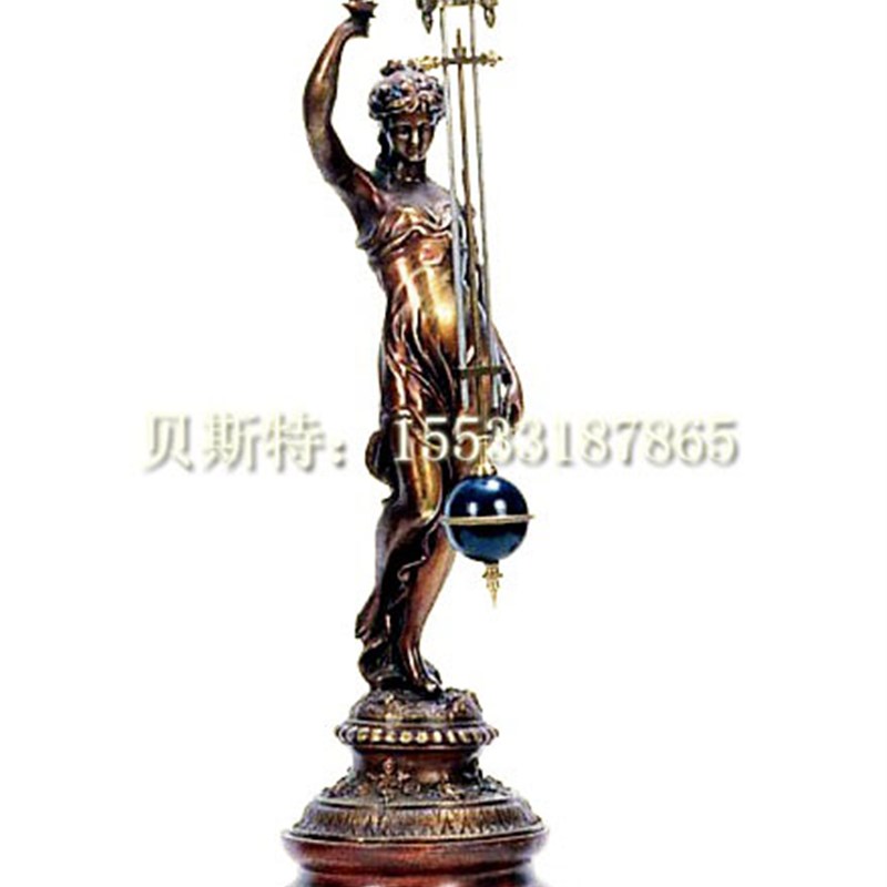 欧式古典铸铜摇表机械座钟古董西洋钟表静音S摆设别墅会所摆设