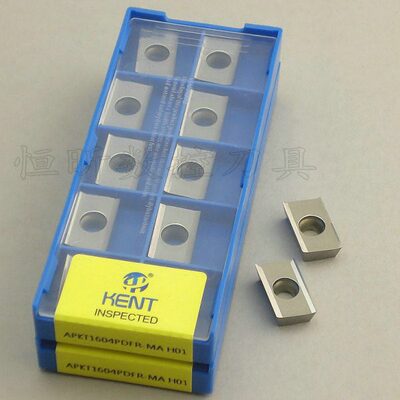 KENT数控铣刀片 APKT1604PDFR-MA H01铝用铣刀片 R0.8刀盘铣刀粒