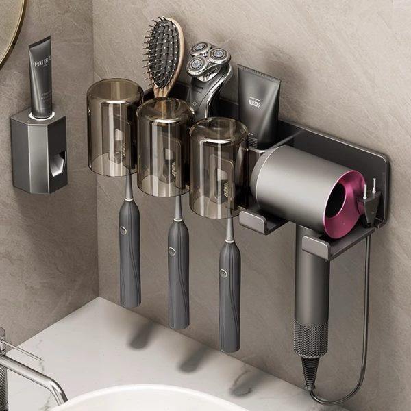 浴室吹风机置物架牙刷架子浴室免打孔支架洗漱台卫生间壁挂收纳,家庭/个人清洁工具,吹风机置物架,淘宝优惠券,粉丝福利购,淘宝优惠卷