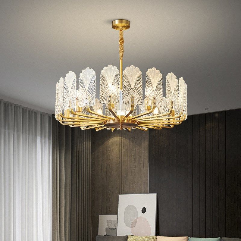 客厅吊灯后现代轻奢2022创意水晶树叶灯L简约大气餐厅卧室铁艺灯,家装灯饰光源,客厅吊灯,淘宝优惠券,粉丝福利购,淘宝优惠卷