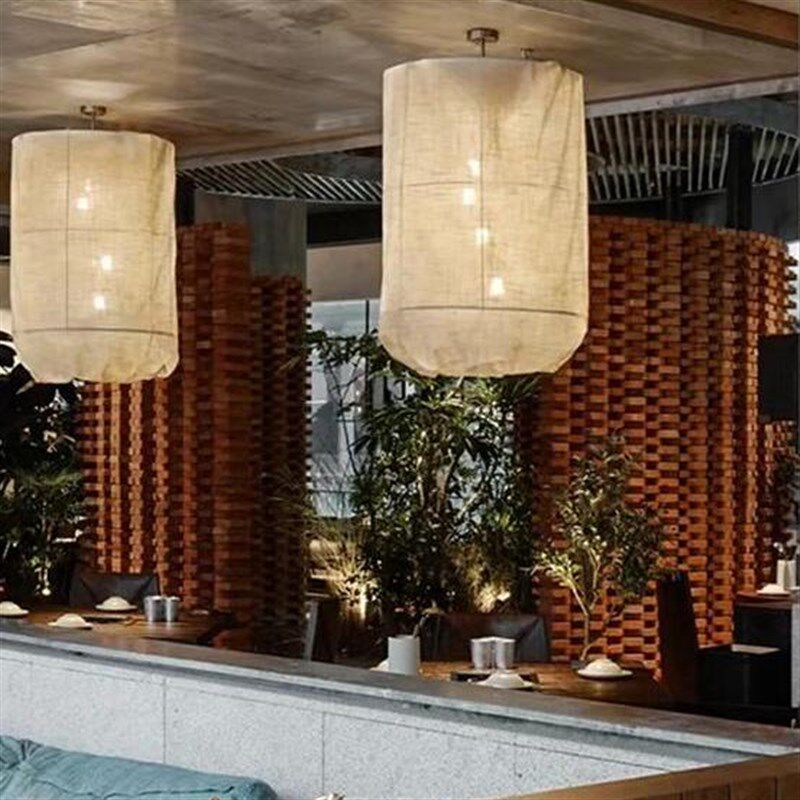 日式酒店复古吊灯侘寂风r饭店餐厅火锅店民宿客厅吊灯创意布艺灯,家装灯饰光源,酒店/宴会厅/餐饮吊灯,淘宝优惠券,粉丝福利购,淘宝优惠卷