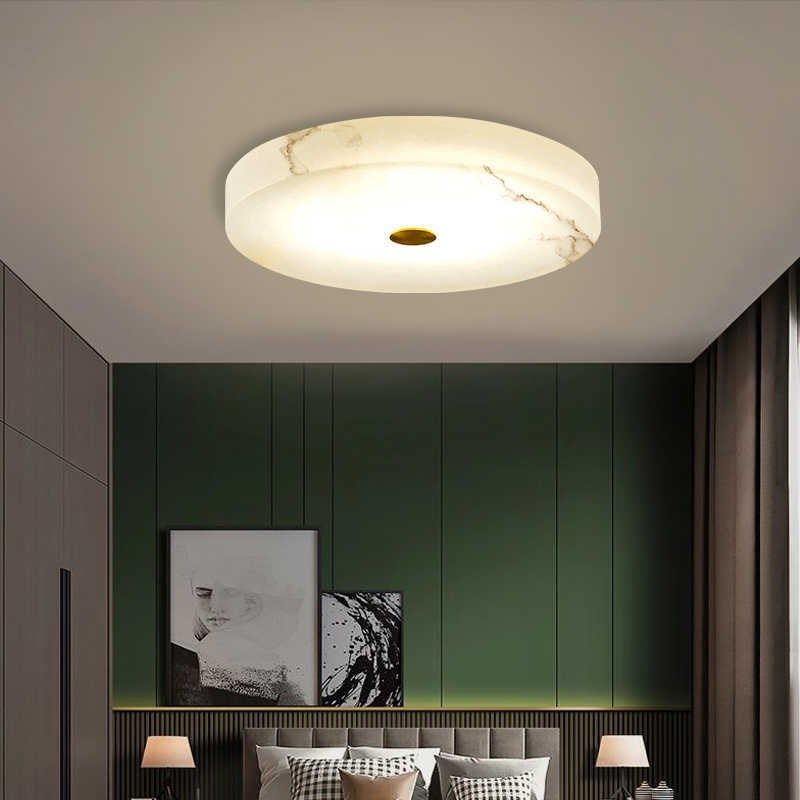 新中式卧室灯圆j形全铜云石吸顶灯中式别墅小房间阳台过道玄关灯,家装灯饰光源,餐厅/卧室/书房吸顶灯,淘宝优惠券,粉丝福利购,淘宝优惠卷