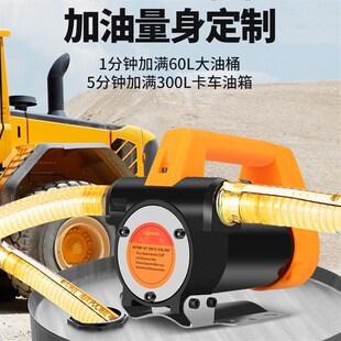 电动抽油a泵12v24v通用220v柴油泵小型加油机抽油机自吸泵吸油神