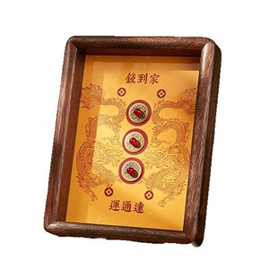 招财摆件钱到家入户玄关桌面摆台装饰钱币相框乔迁店铺Z开业礼品