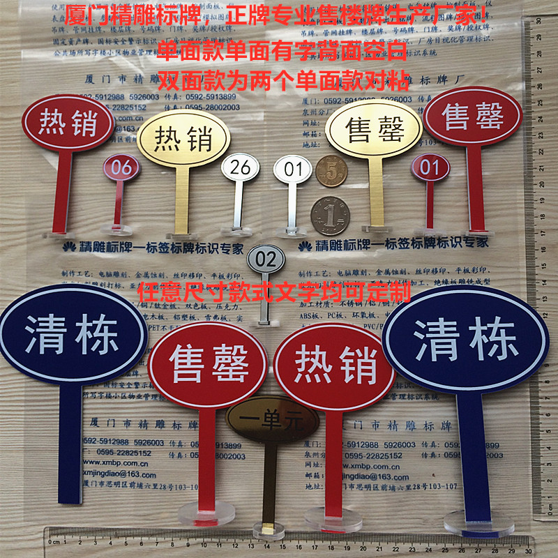 售楼售罄a已售在售标牌地产沙盘标牌楼盘热销模型导示牌标识楼号