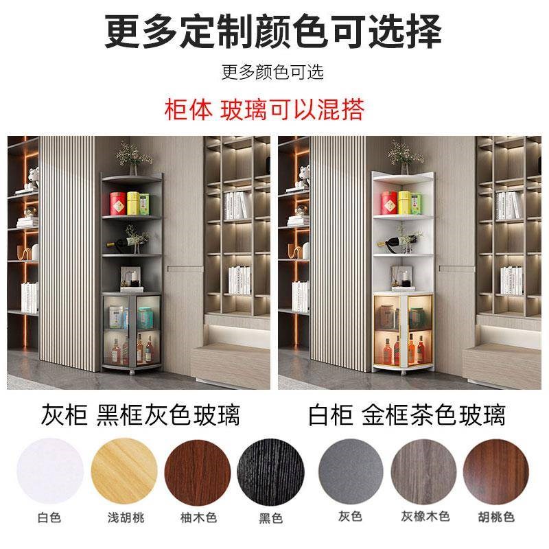 6R转角柜墙角柜三角柜拐角边角置物架角落收纳储S物客厅卧室90度