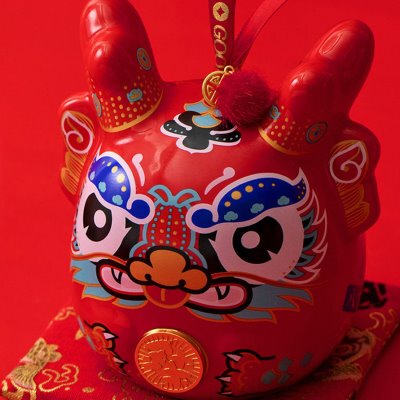 新年存钱罐送朋友生日礼物龙礼品年贺陶瓷创意年会钱龙钱岁龙摆件