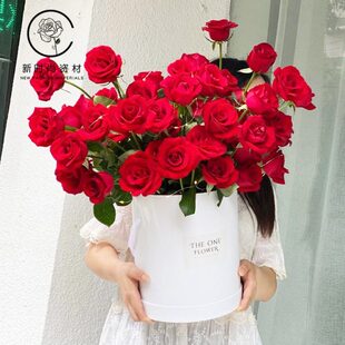 超大号鲜花气球抱抱桶花盒包装盒花束抱桶花桶玫瑰礼盒创意情人节