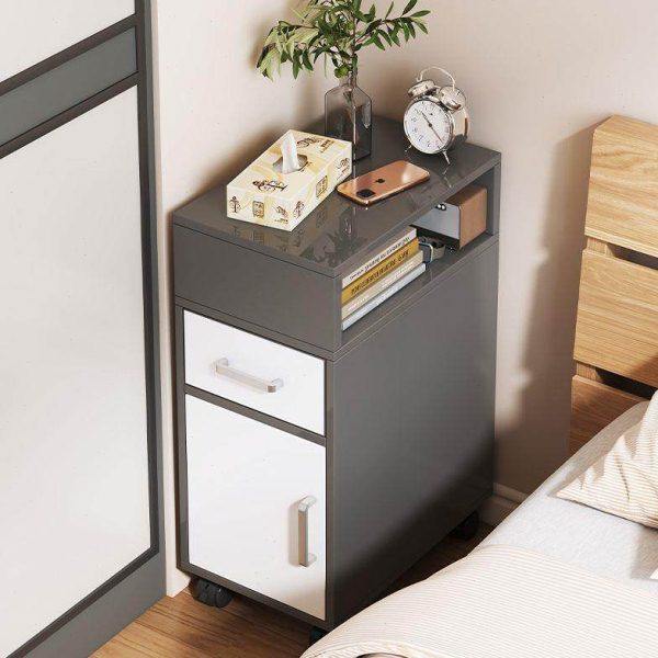 新疆包邮床头柜小型窄小床边储物收纳柜办公室大容量文佳柜省