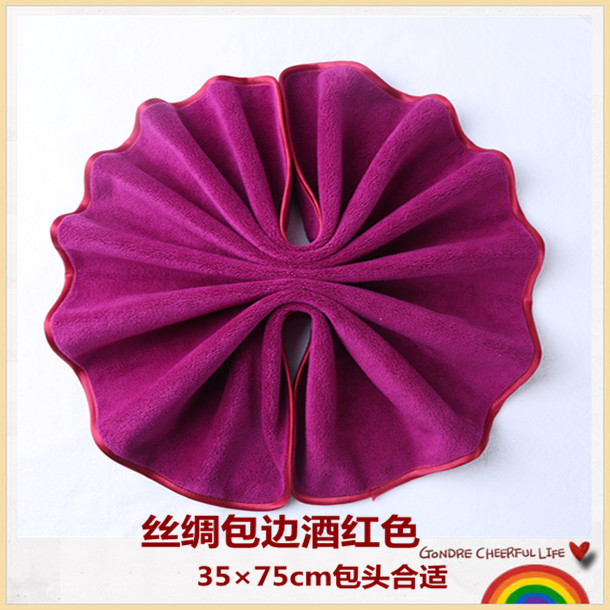 10条美容院毛巾绿理发店包头干发巾柔软加厚吸水不掉Y毛甩批發定