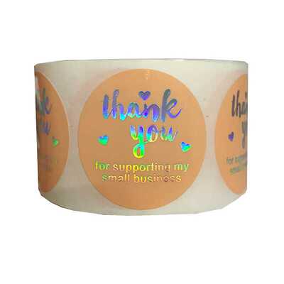 直供谢谢你贴纸现货 Thank you封口贴纸Thank you sticker