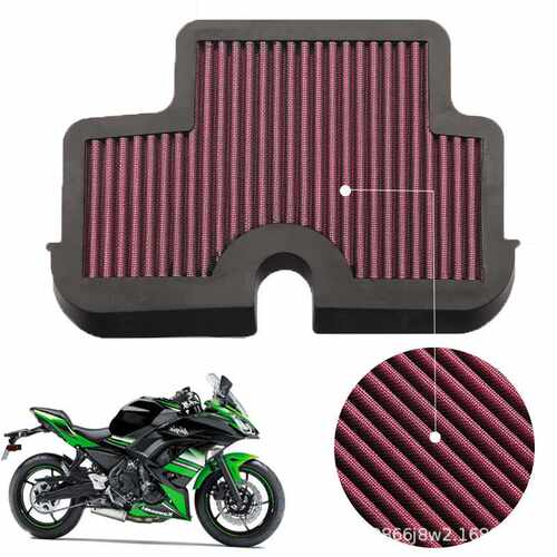适用川崎NINJA ER6N ER6F EX650R Versys650滤清器空气滤芯器空滤