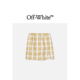 修身 OFF WHITE™女装 开叉格纹半身裙117161XI