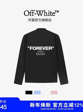 off-white复古脉冲长袖t恤新款纯棉宽松重磅印花圆领上衣男女同款
