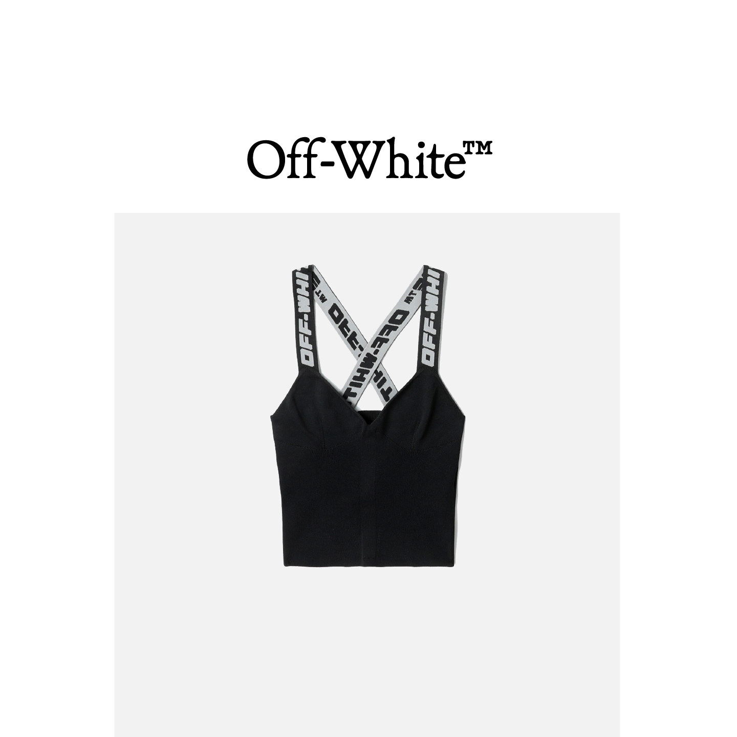 OFF-WHITE c/o VIRGIL ABLOH™女装交叉肩带修身背心01109FAJ