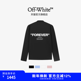 纯棉宽松重磅印花圆领上衣男女同款 t恤新款 white复古脉冲长袖 off