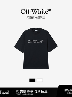 OFF-WHITE™情侣装新款圆领短袖T恤简约潮流logo装饰休闲半袖