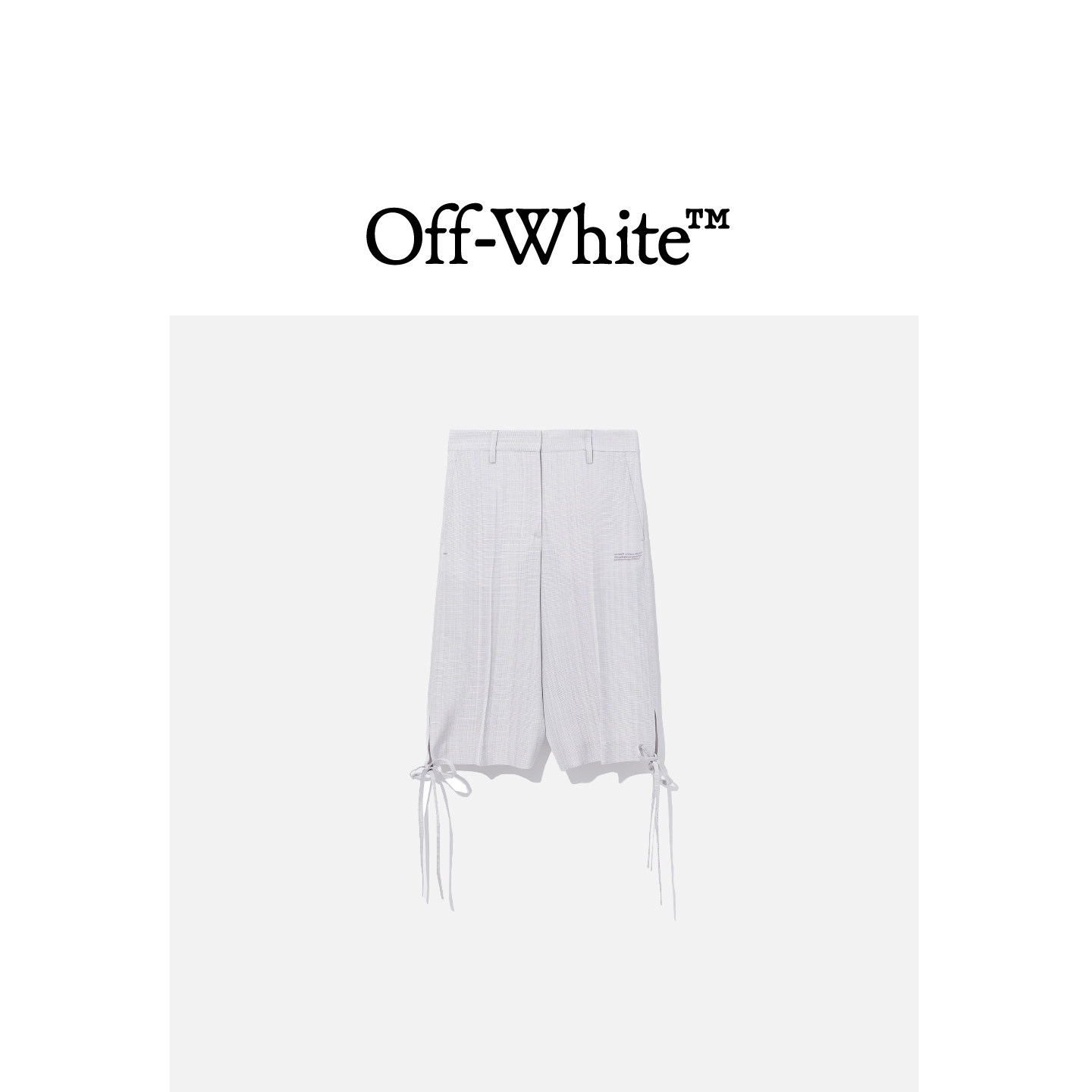OFF WHITE OFF-WHITE c/o VIRGIL ABLOH&trade;女装短裤系带直筒中裤