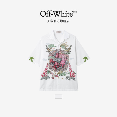 OFF-WHITE™翻领短袖衬衫
