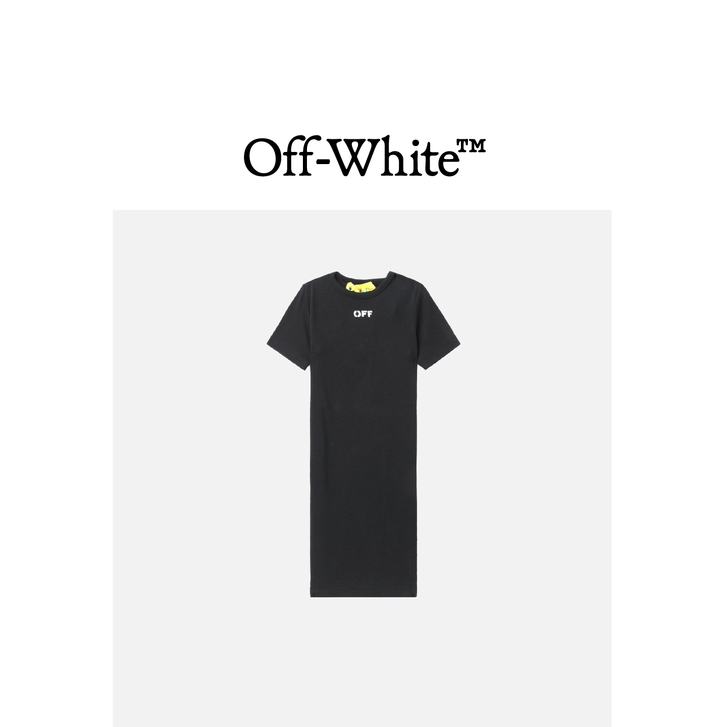 OFF-WHITE c/o VIRGIL ABLOH™女童圆领短袖罗纹连衣裙BER001XK