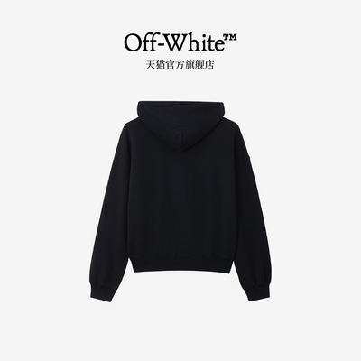 OFF-WHITE™男装新款人像图案装饰连帽卫衣