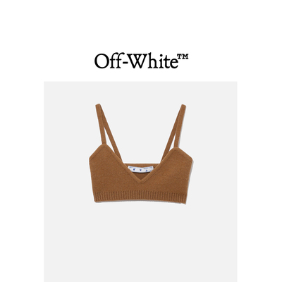 OFF-WHITE c/o VIRGIL ABLOH™女装针织吊带背心复古质感067016