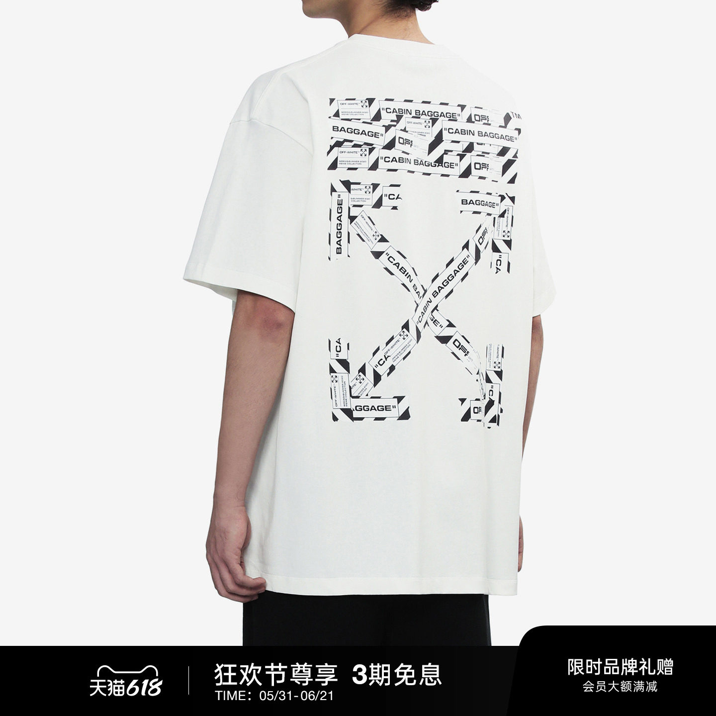OFF-WHITE™ 情侣装新款中长款短袖T恤半袖