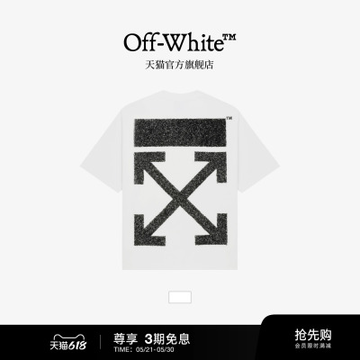 OFF-WHITE™ 情侣装新款双箭头装饰短袖T恤
