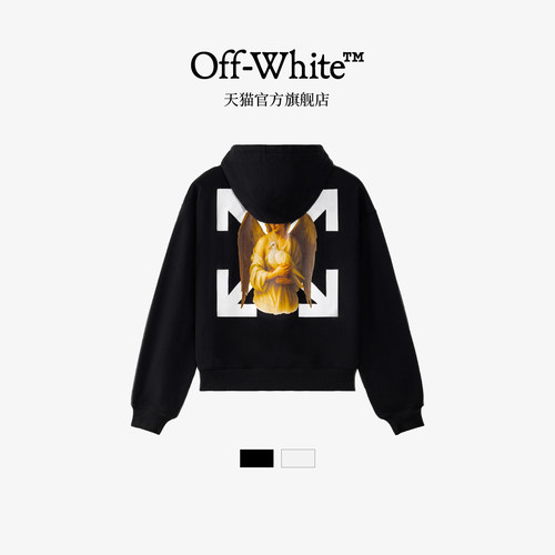 【明星同款】OFF-WHITE™ 情侣装新款宽松连帽卫衣连帽衫