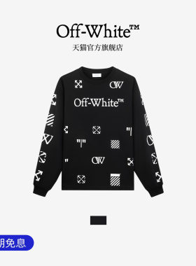 OFF-WHITE™情侣logo长袖T恤