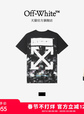 OFF-WHITE™ 情侣装新款涂鸦效果宽松短袖T恤