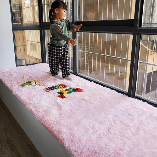 可爱毛绒阳台垫子飘窗垫四季通用卧室榻榻米窗台坐垫房间床边地毯