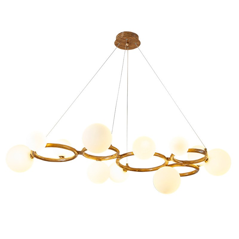 北欧客厅餐厅吊灯创意个性树枝灯茶室网红民宿卧室侘寂风日式灯具